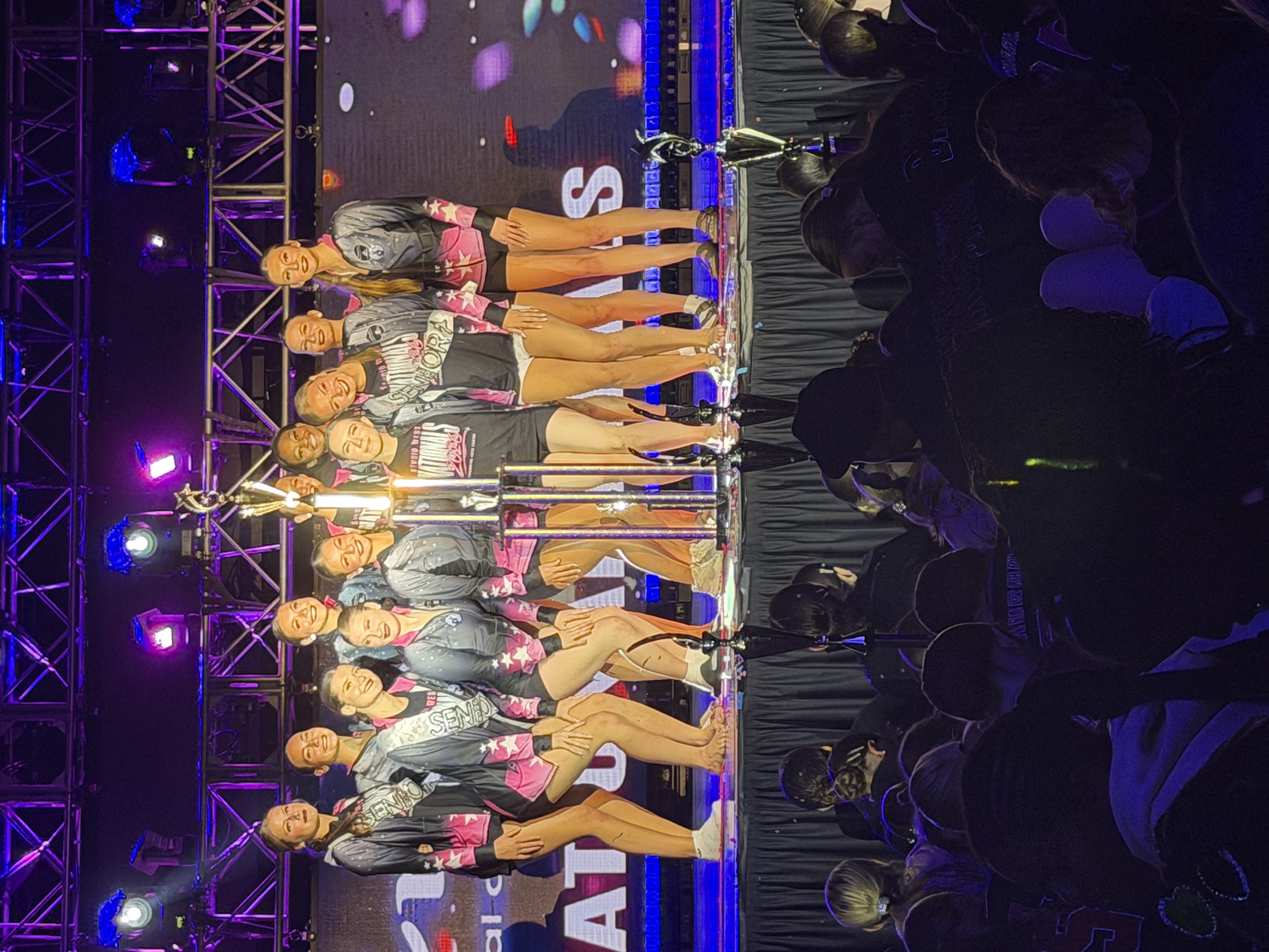 Studio West competition team with national trophy